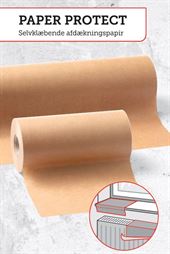 Selvklæbende afdækningspapir - Paper Protect - 50 gram - 150 mm x 50 m